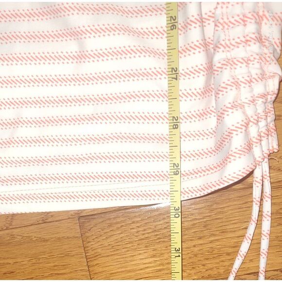 Cabana Life UPF 50+ Tunic Swim Cover Up Peach Striped Geometric Size Large - Picture 3 of 9